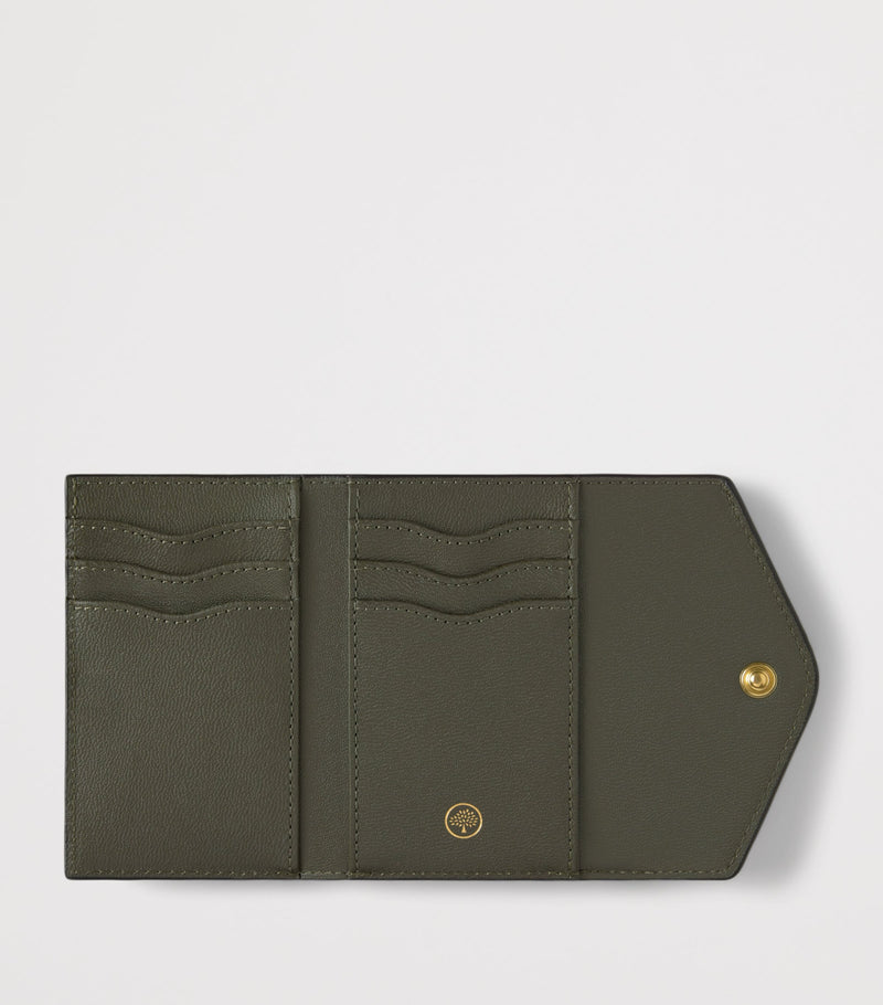 Mulberry leather folded multi-card wallet, imported from the UK