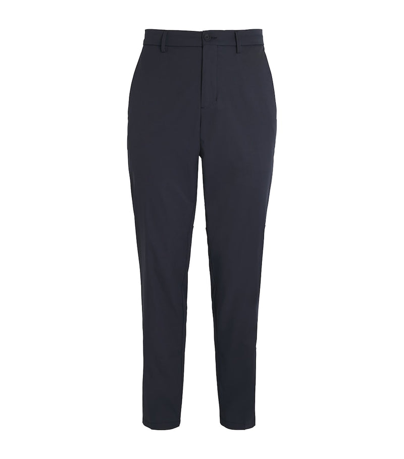 Slim-Fit Coloured Denim Biker Trousers with Multiple Zipped Pockets