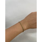 SVNX gold heart link bracelet in stainless steel - British product