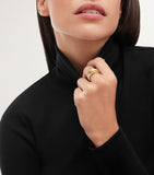 Bvlgari Serpenti yellow gold diamond ring - British product