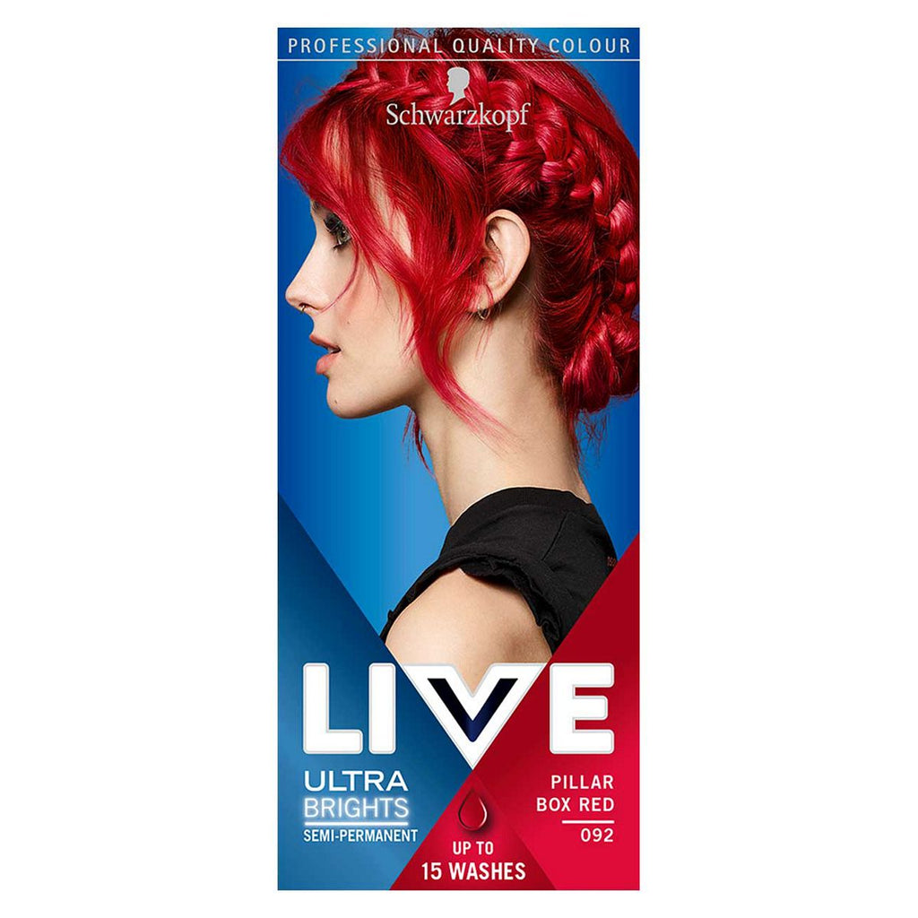 Schwarzkopf LIVE Pillar Box Red 092 Semi-Permanent Hair Dye