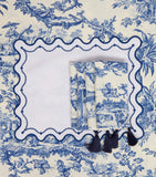 Maison Margaux toile fabric napkins set of 4, imported from the UK