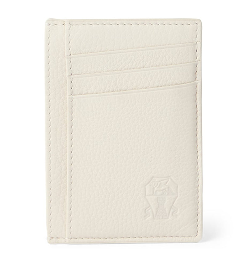 Brunello Cucinelli grained leather card holder, UK version