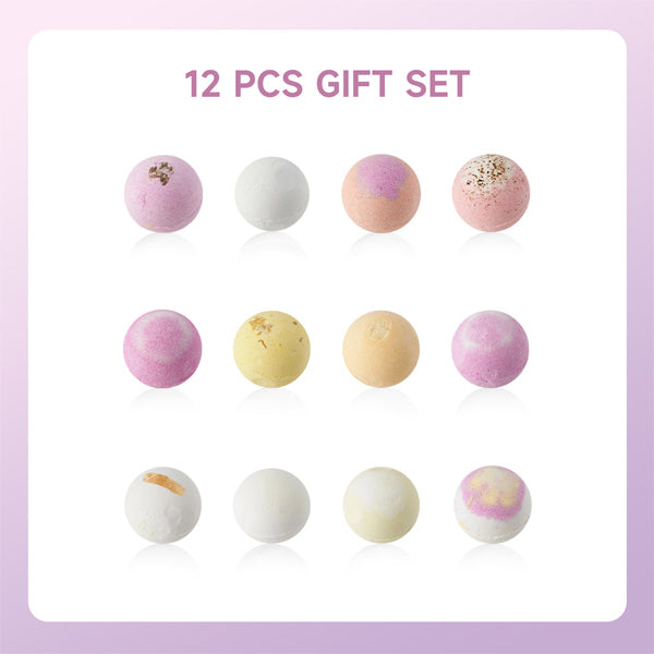 Livingandhome mixed fragrance bath bombs 12 pack, imported from the UK