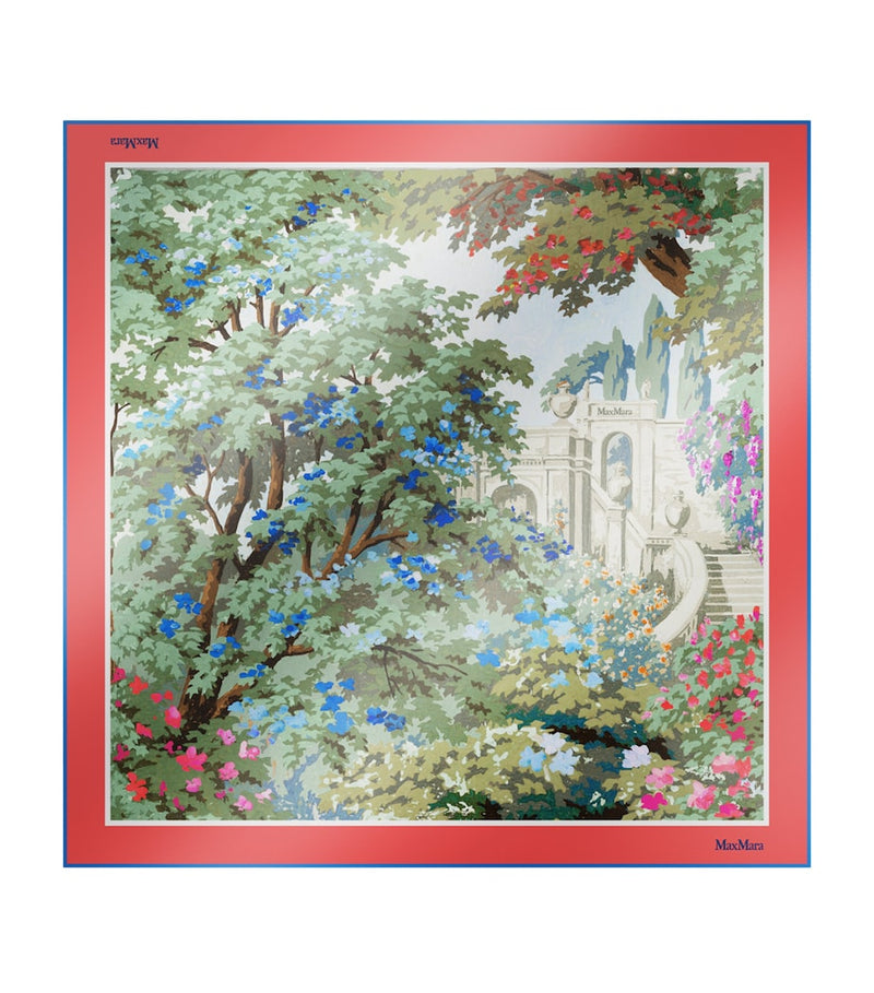 Max Mara silk printed scarf 70cm (British brand)