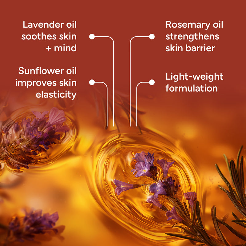 Smile Makers body massage oil rosemary lavender 100ml, UK version