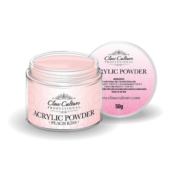 Claw Culture acrylic powder Peach Kiss 50g, UK version