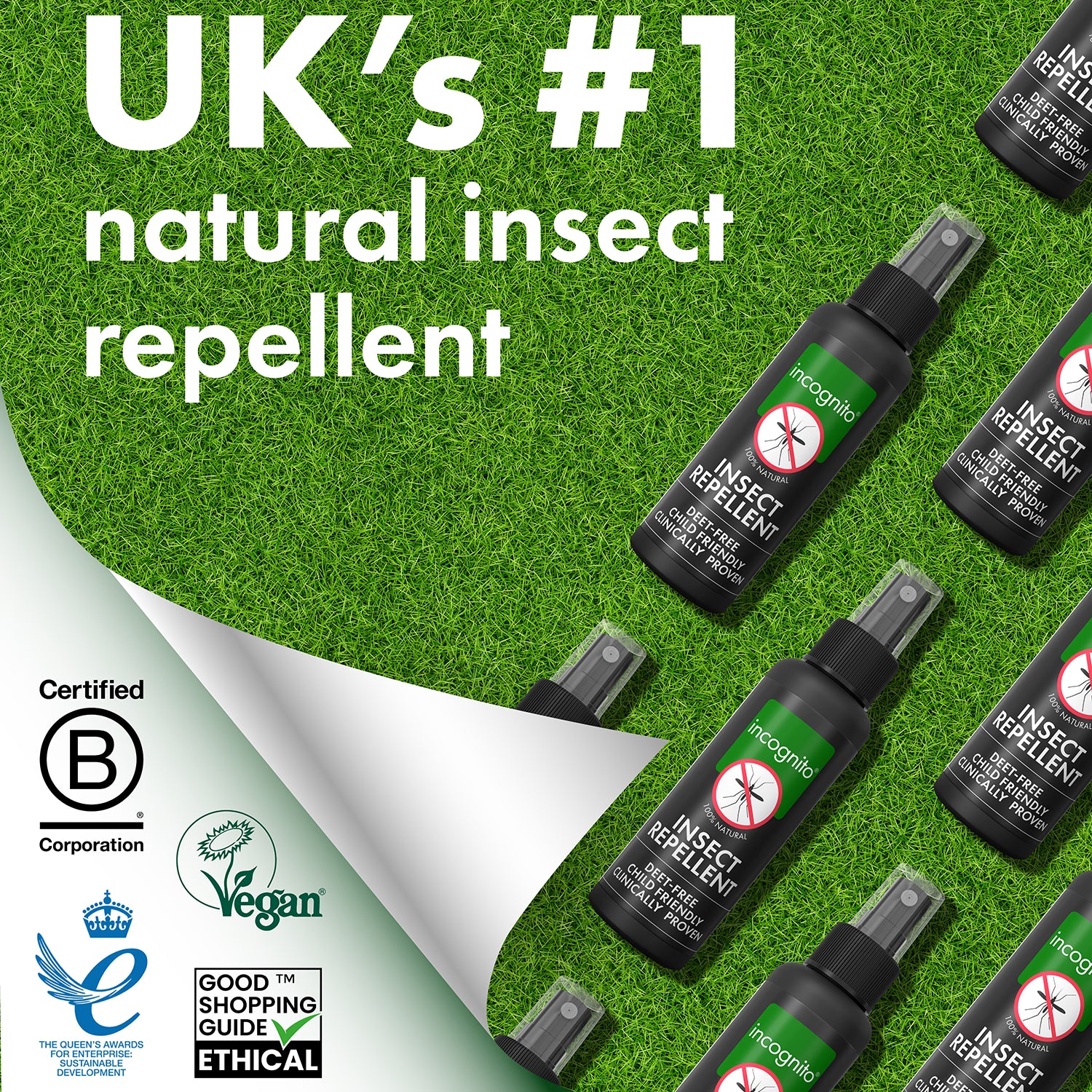 Incognito Insect Repellent Spray Citrus 100ml, UK version