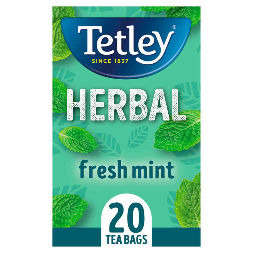 Tetley Herbal Fresh Mint Tea Bags x20 GOODS ASDA   