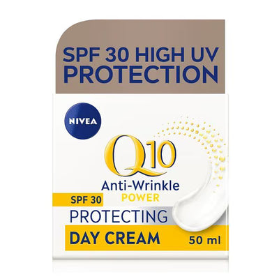 Superdrug Nivea Q10 Power Anti-Wrinkle Day Face Cream SPF30 Moisturiser 50ml- Buy online at McGrocer