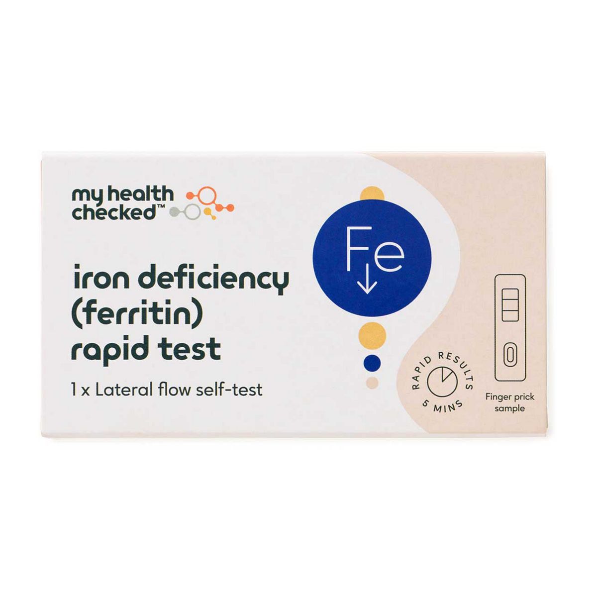 MyHealthChecked Iron Deficiency (ferritin) Rapid Test GOODS Boots   