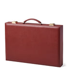 Aspinal of London pebble-effect leather backgammon set 17-inch - British product