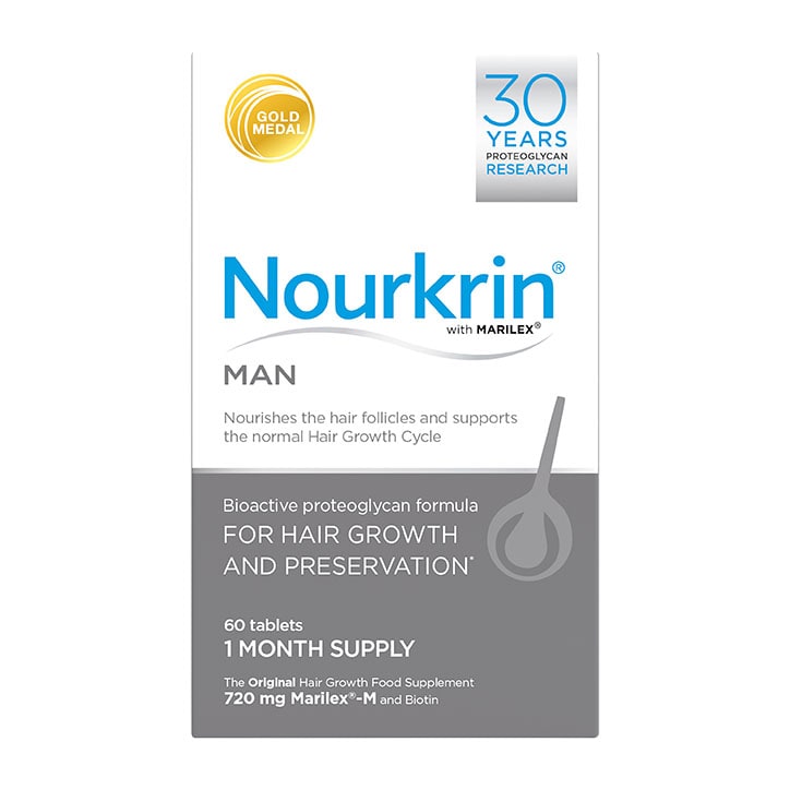 Nourkrin Man Hair Preservation 1 Month Supply 60 Tablets Natural Hair Care Holland&Barrett   