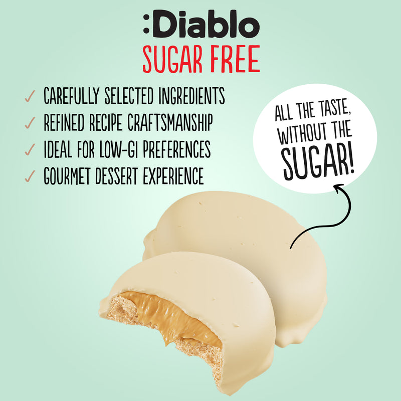 Diablo no added sugar peanut butter cookies 100g (British brand)