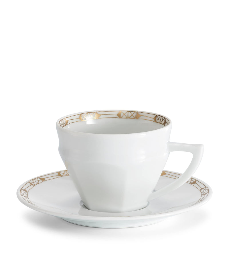 Baccarat Talleyrand porcelain tea cups and saucers set 220ml - British product