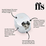 FFS Beauty silver razor stand, UK version