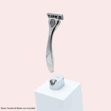 FFS Beauty silver razor stand, UK version