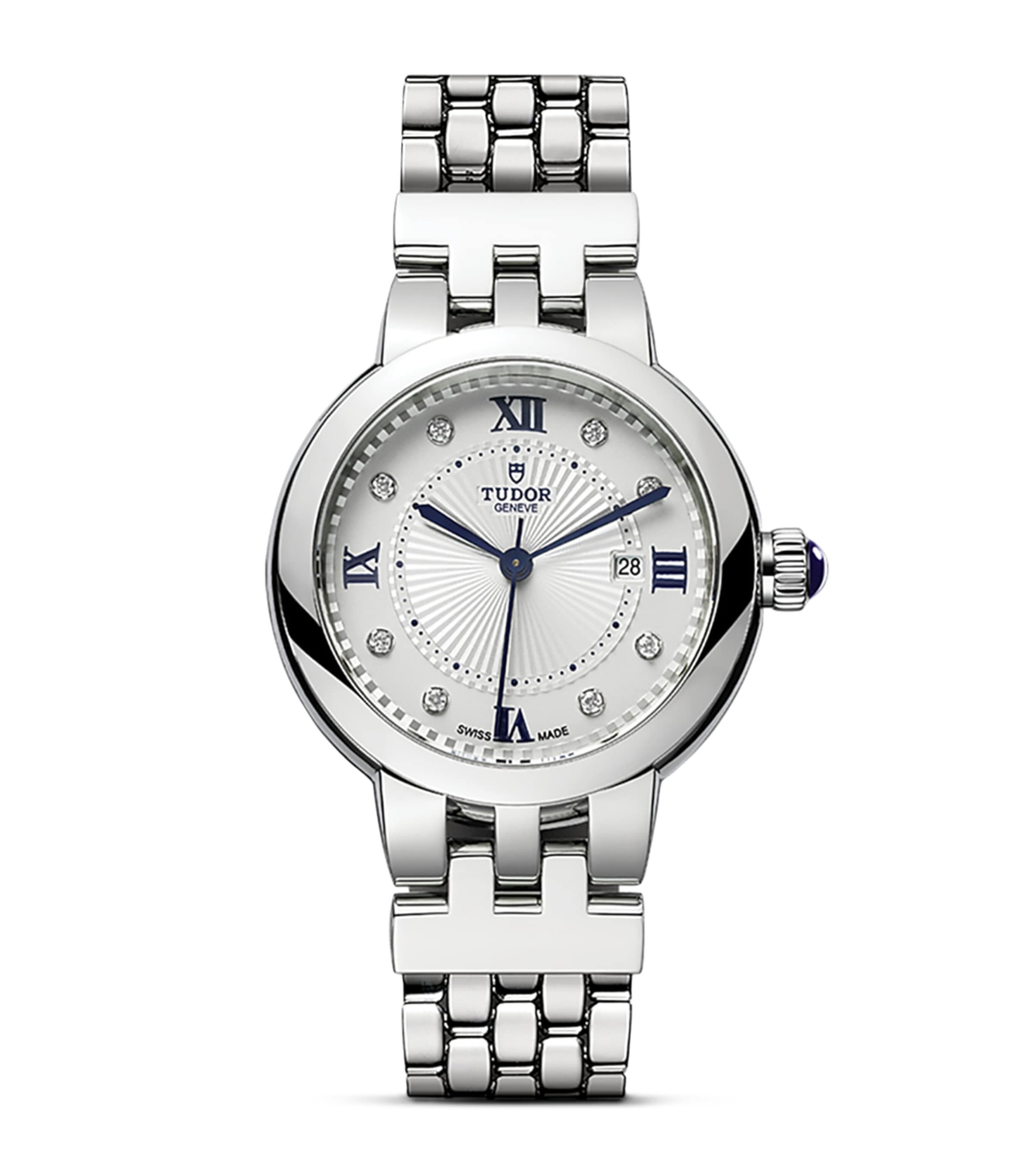 Clair de Rose Stainless Steel and Diamond Watch 30mm