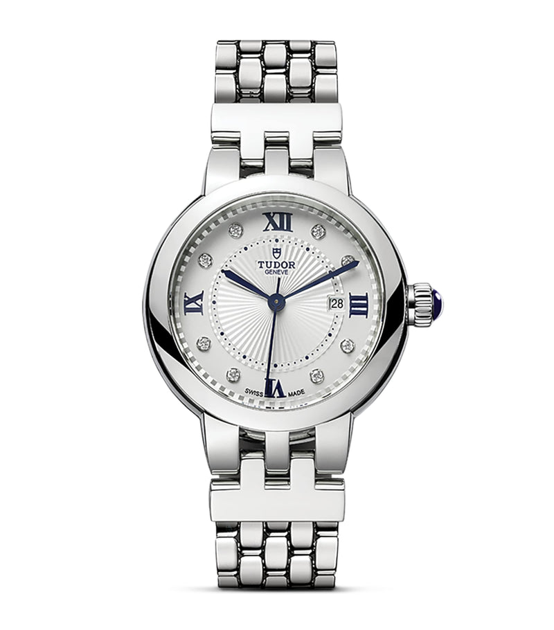 Clair de Rose Stainless Steel and Diamond Watch 30mm