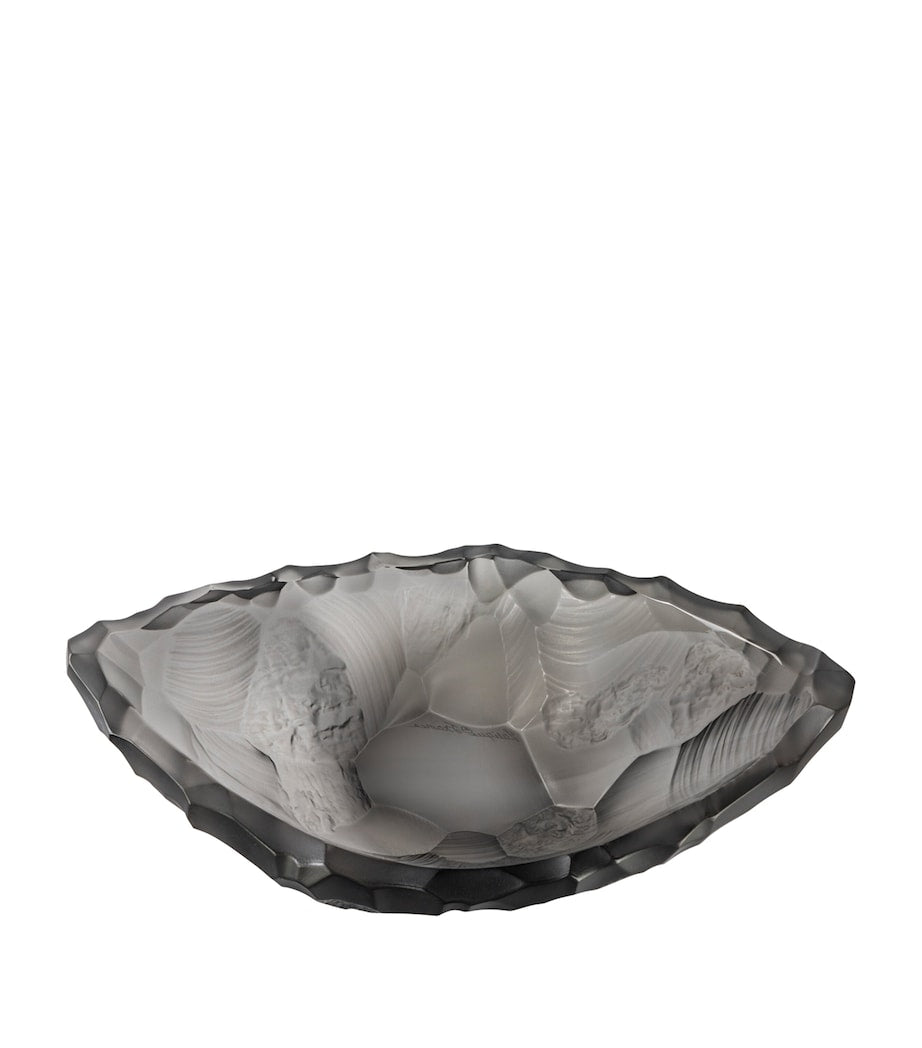 Lalique Silex crystal bowl 22cm, UK version