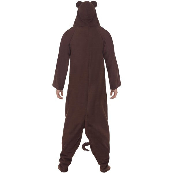 Smiffys monkey costume brown all-in-one with hood - British product