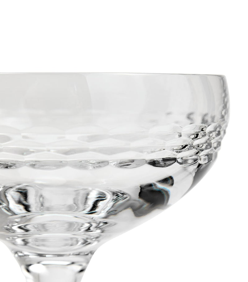 Wedgwood crystal coupe glasses set of 2 (British brand)