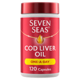 Seven Seas Cod Liver Oil One A Day Omega-3 Fish Oil & Vitamin D 120 Caps bone & joint care Sainsburys   