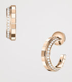 Chopard Ice Cube hoop earrings rose gold diamond (British brand)