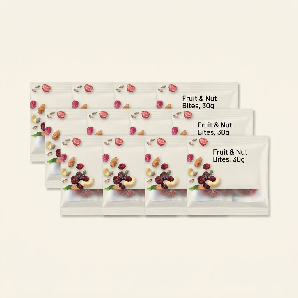 Holland & Barrett Berry Bites 30g packs, imported from the UK