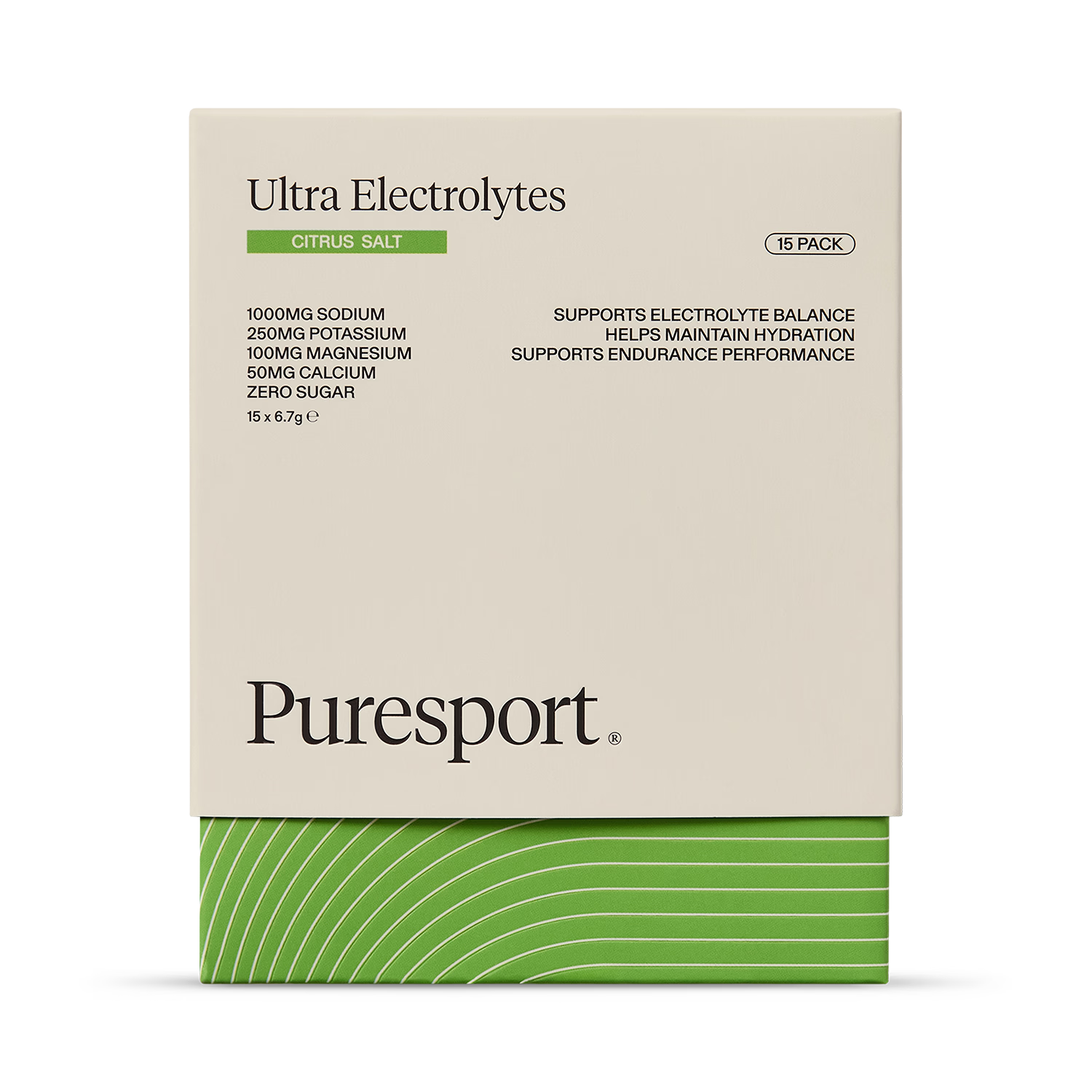 Puresport Ultra Electrolytes Citrus sachets 15 pack (British brand)