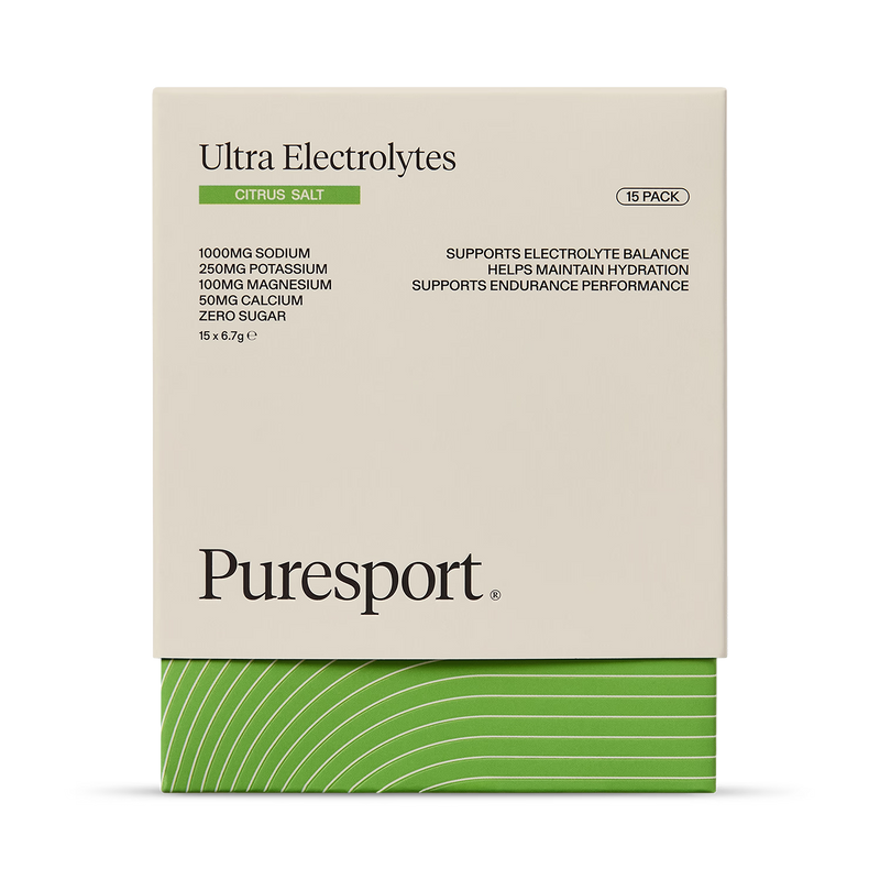 Puresport Ultra Electrolytes Citrus sachets 15 pack (British brand)