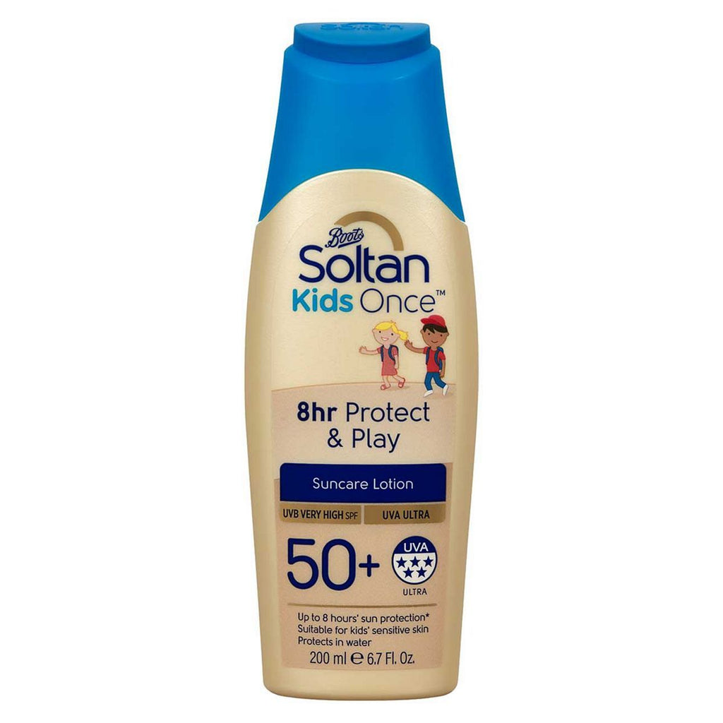 Soltan Kids Once 8hr Protect & Play Lotion SPF50+ 200ml