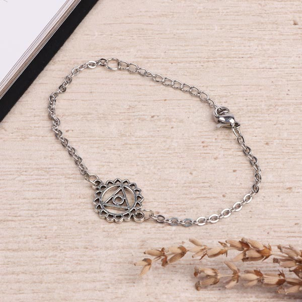 Myga spiritual jewellery throat chakra adjustable bracelet (British brand)