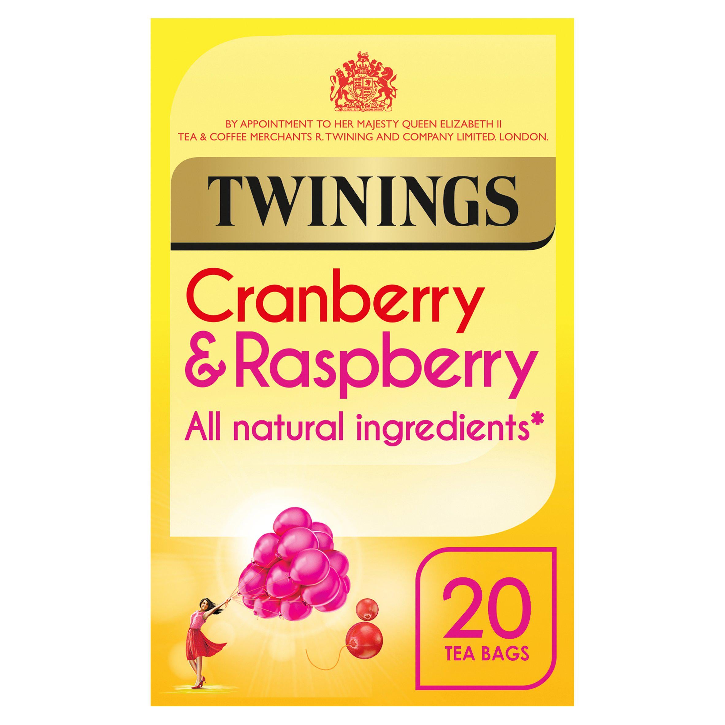 Twinings Cranberry & Raspberry Tea, 20 Tea Bags GOODS Sainsburys   