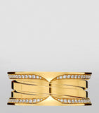 Bvlgari B.zero1 three-band yellow gold diamond ring - British product