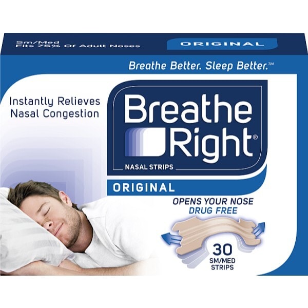 Breathe Right Original Small / Medium Nasal Strips 30'S GOODS Superdrug   