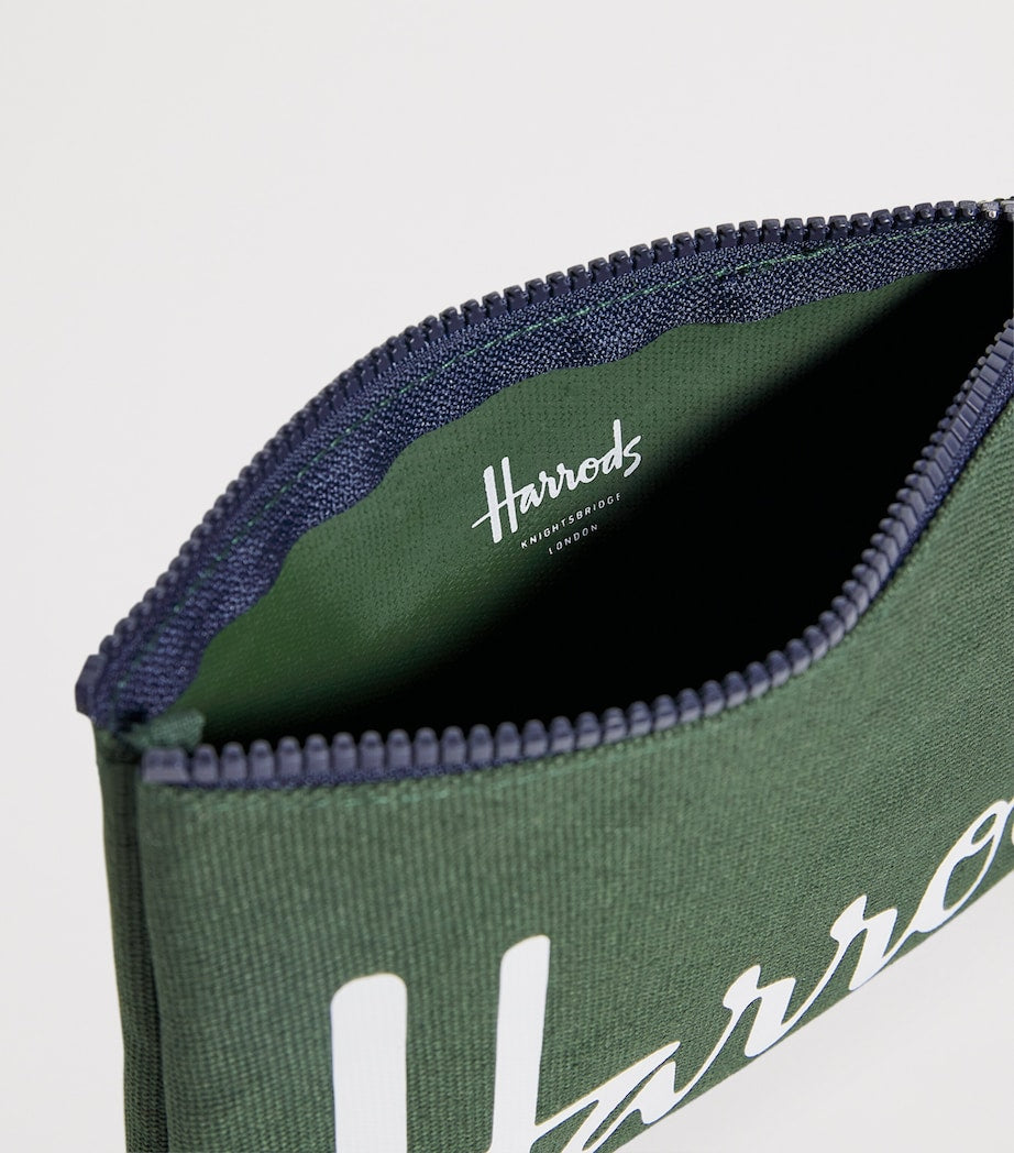Harrods small cotton logo pouch (British brand)