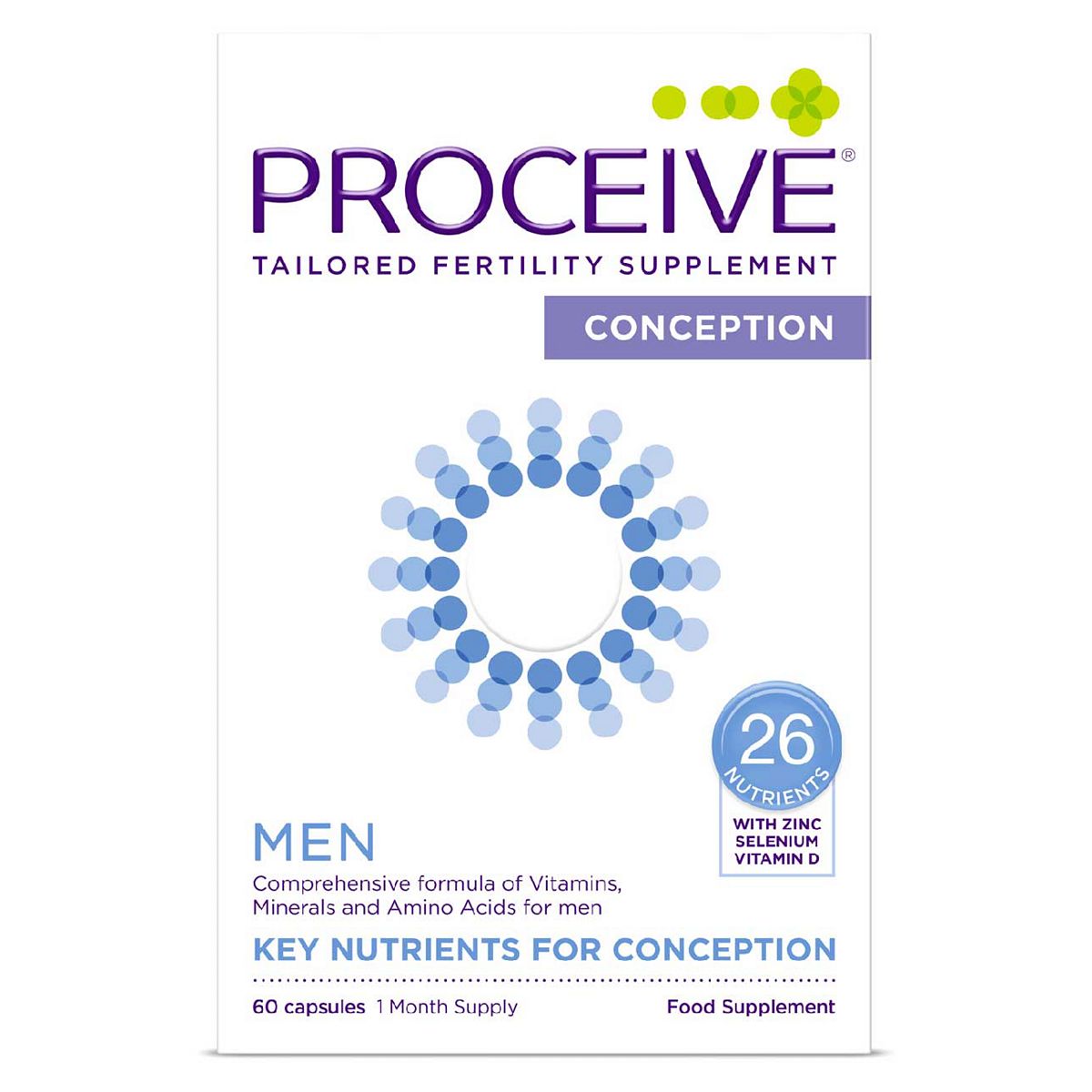 Proceive Advanced Fertility Supplement Men - 60 Capsules GOODS Boots   