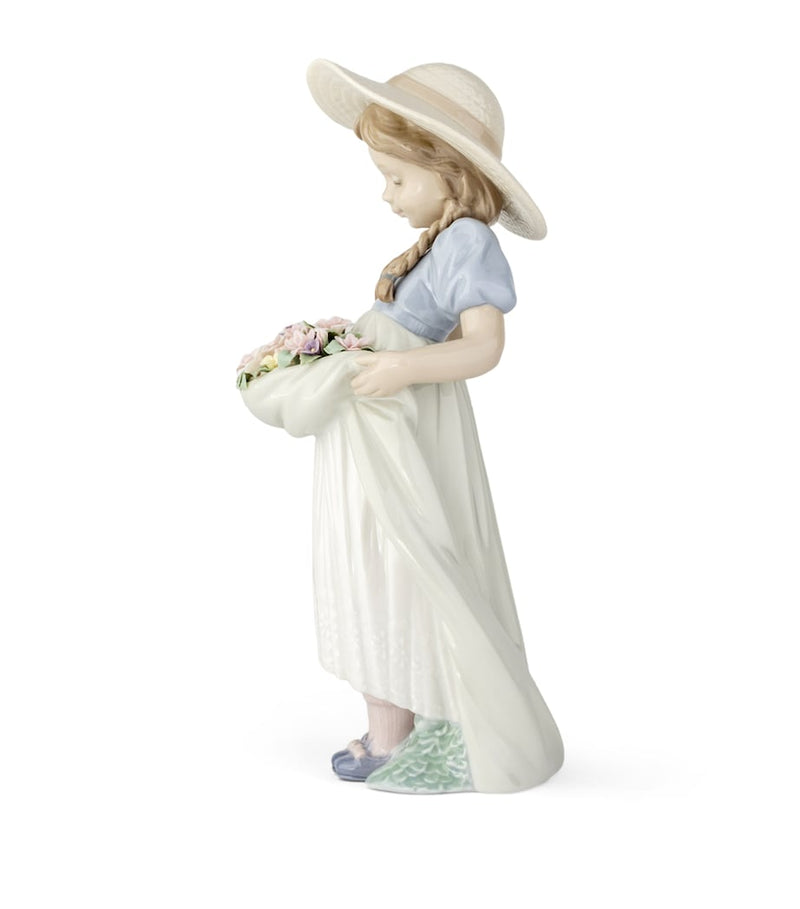 Lladró Bountiful Blossoms porcelain figurine, imported from the UK