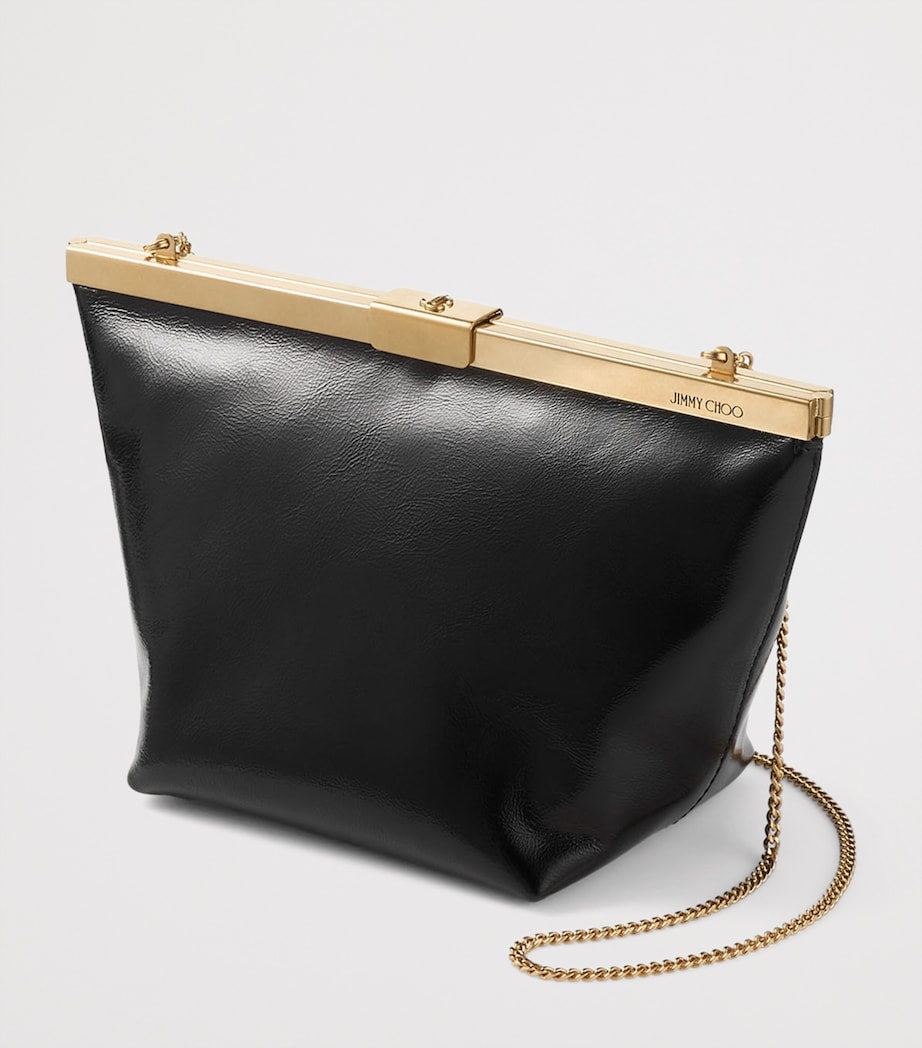Jimmy Choo leather Ganache clutch bag, imported from the UK