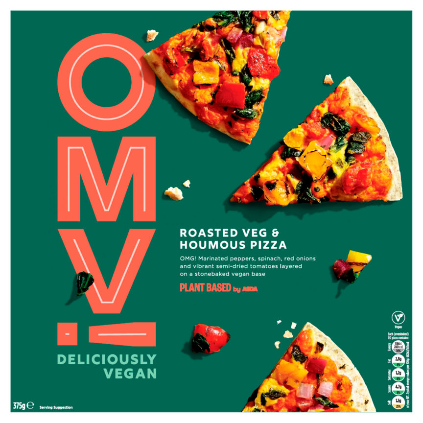 OMV! Deliciously Vegan Roasted Veg & Houmous Pizza GOODS ASDA   