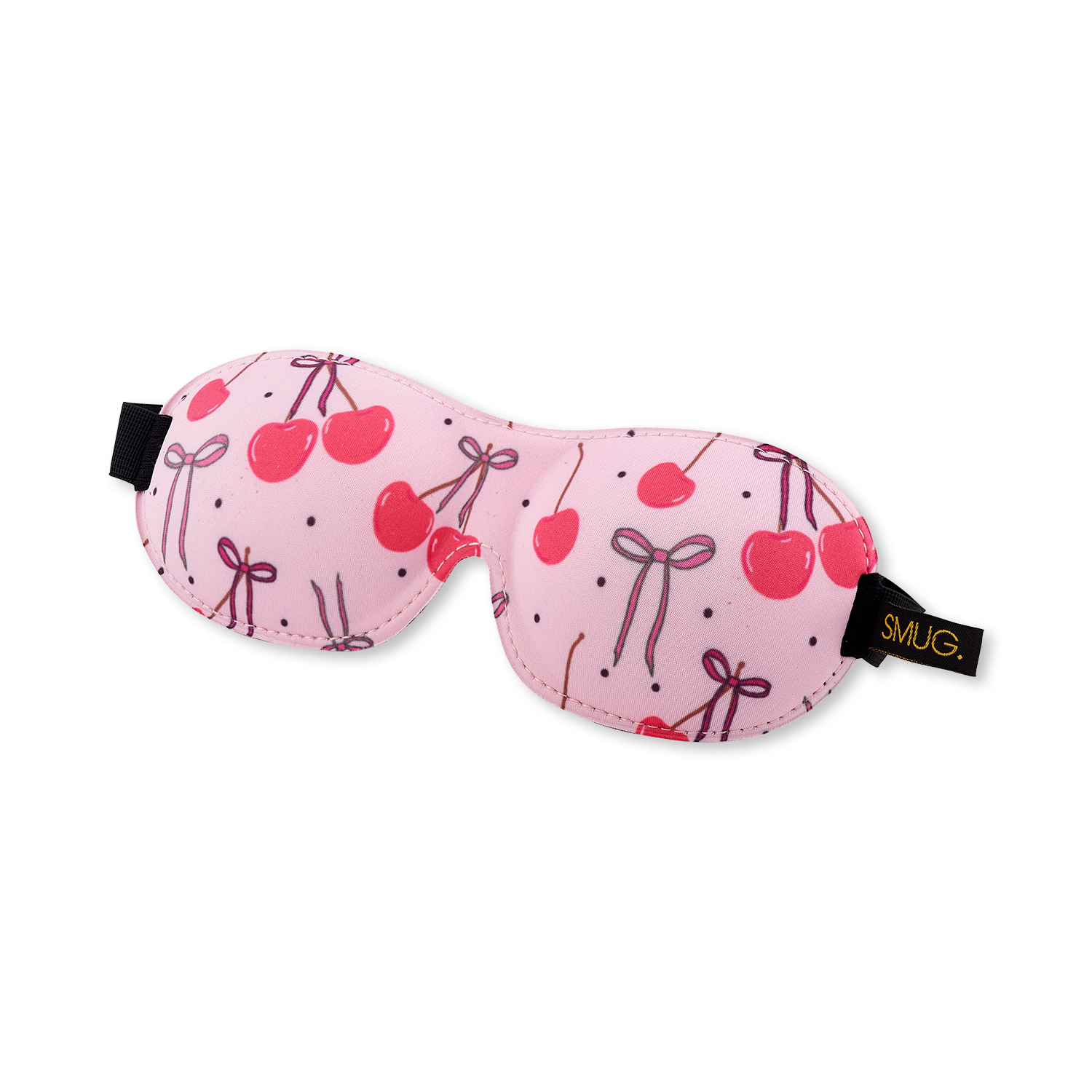 SMUG contoured sleep mask pink cherries (British brand)