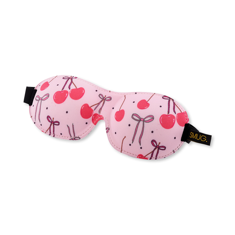 SMUG contoured sleep mask pink cherries (British brand)