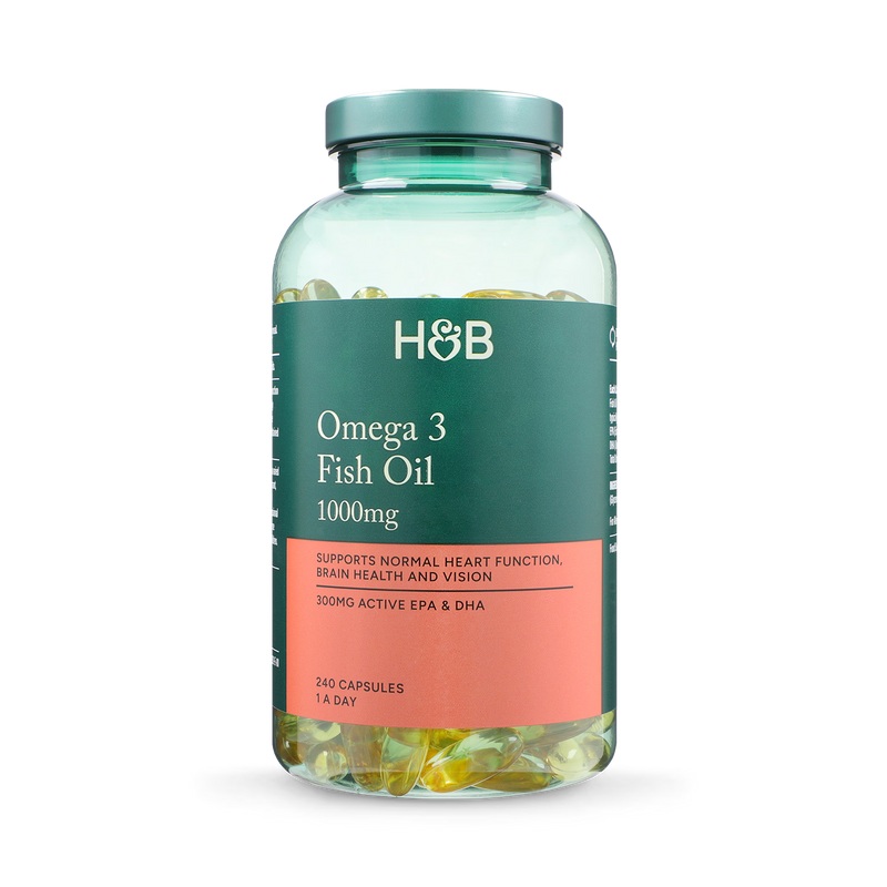 Holland Barrett Omega 3 Fish Oil 1000mg 240 Capsules, UK version