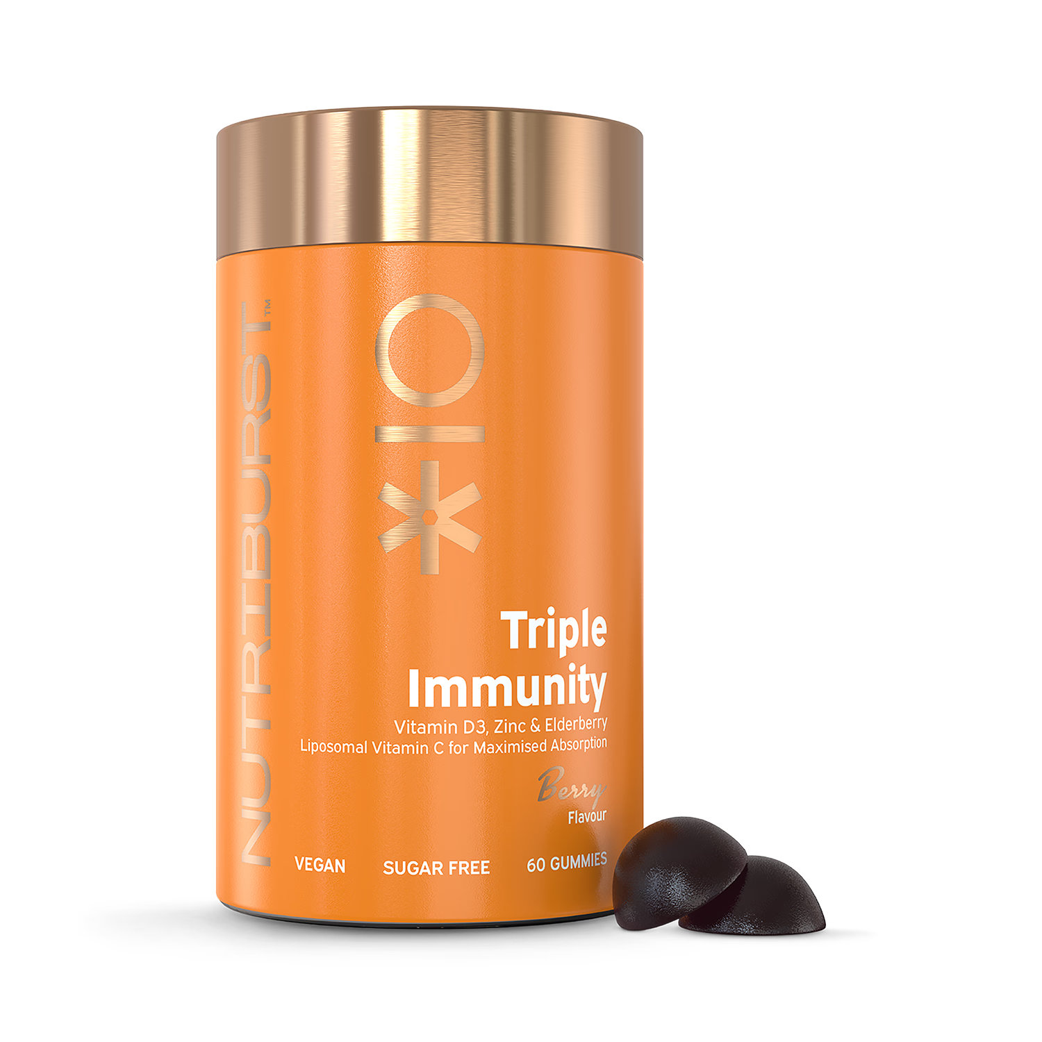 Nutriburst Triple Immunity gummies 60 gummies, UK version