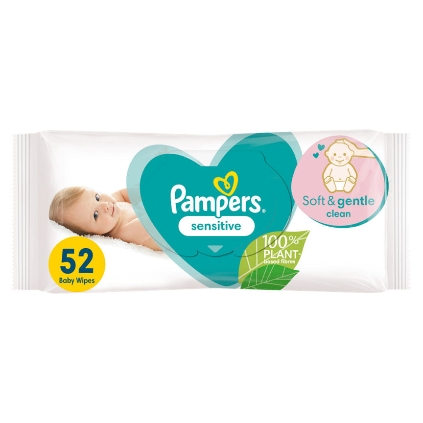 Pampers Sensitive Baby Wipes Nappies & Wipes ASDA   