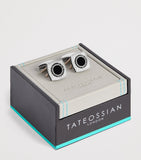 Tateossian Graffiato rounded square cufflinks (British brand)