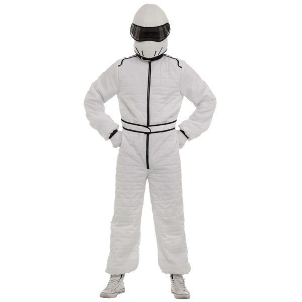 Orion Costumes White Race Suit and Helmet Standard GOODS Superdrug   