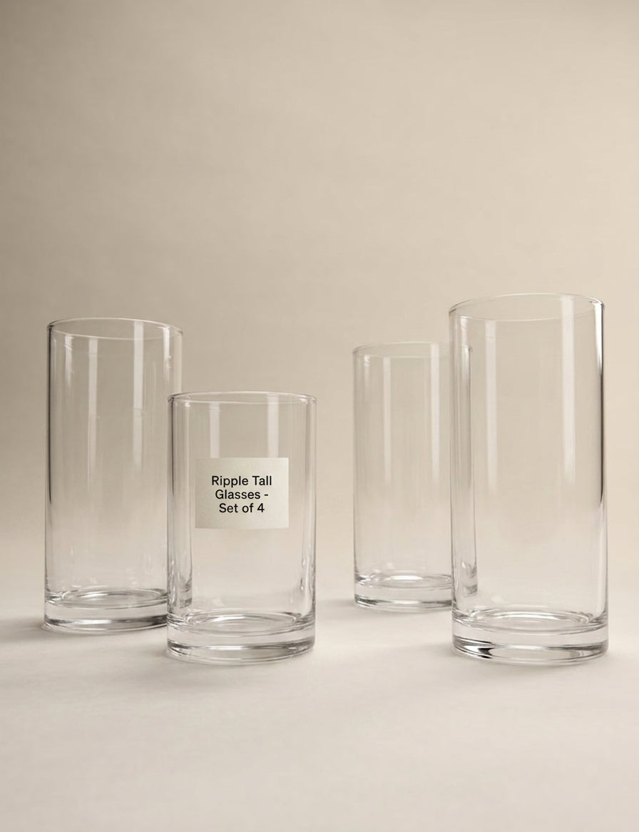 Celine ribbed highball glasses set of 4 - British product