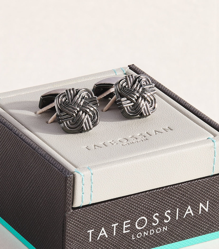 Tateossian Quad Knot Cufflinks metal 1.6cm, UK version